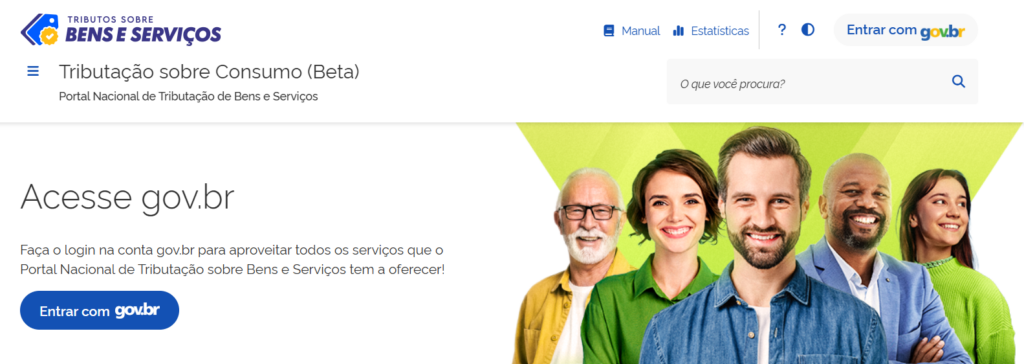 Site do portal da reforma tributária