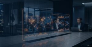 Painel de inteligência de dados simulando a Validação SPED e o cruzamento de informações financeiras, essencial para mitigar riscos fiscais.