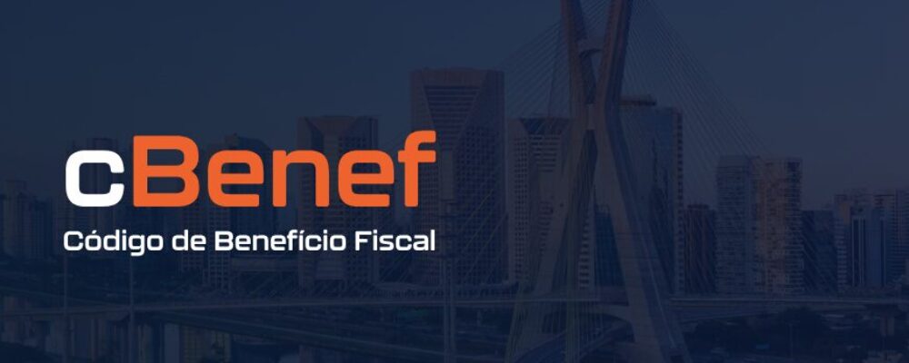 cBenef Código de Benefício Fiscal