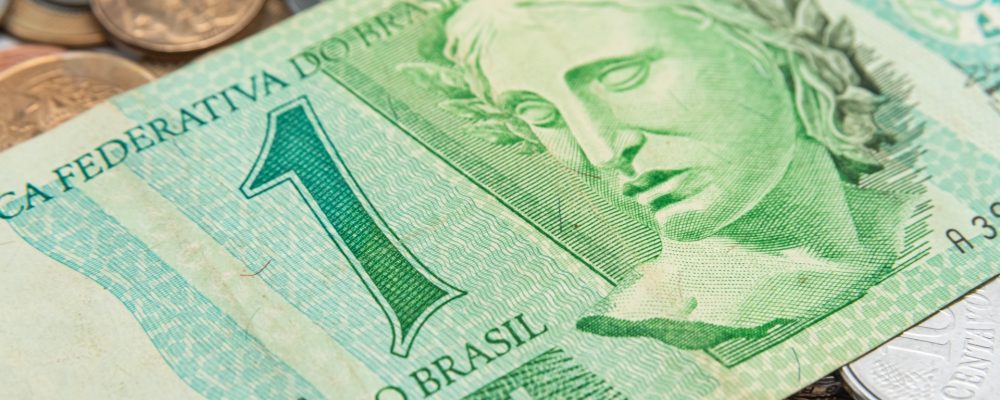 money brazilian coins 1 real cedula