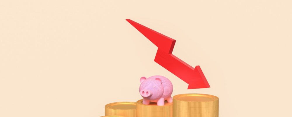 piggy bank coins business concept 3d rendering