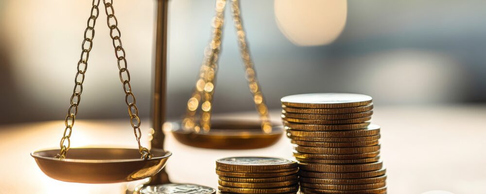 scales justice coins